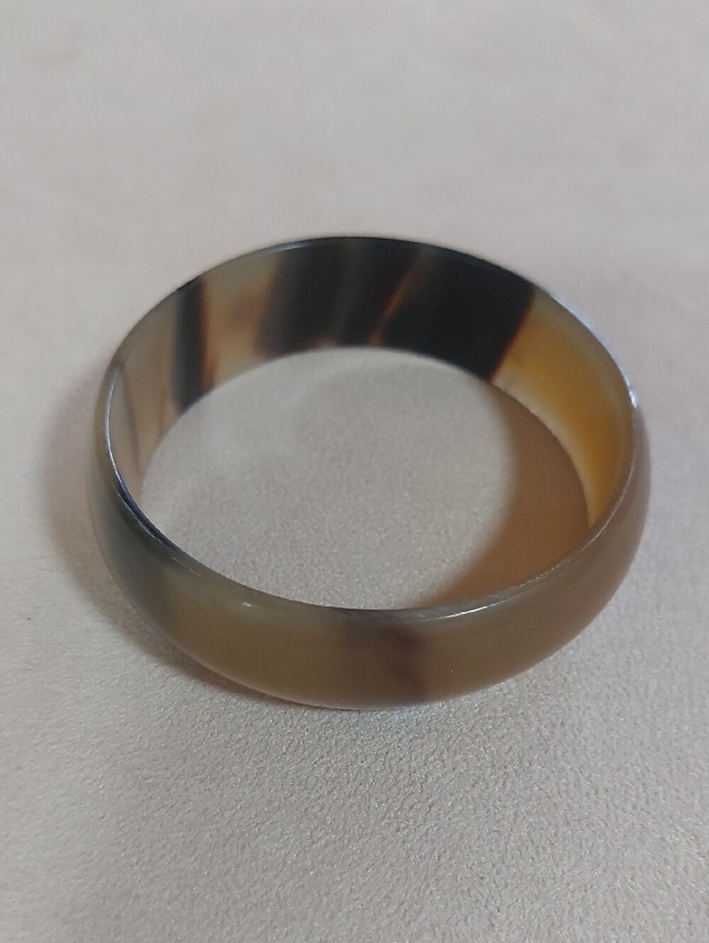 FREE with Bundle. Translucent Brown Agate Bangle Bracelet - Picture 2 of 5